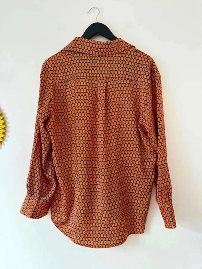 Blouse chemisier fluide orange Vera & Lucy Taille M - photo numéro 8