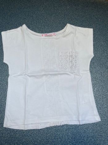 Maillot blanc à dentelle