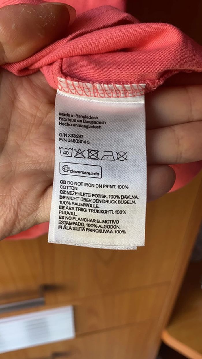 Tee-shirt corail Unreal H&M L - photo numéro 5