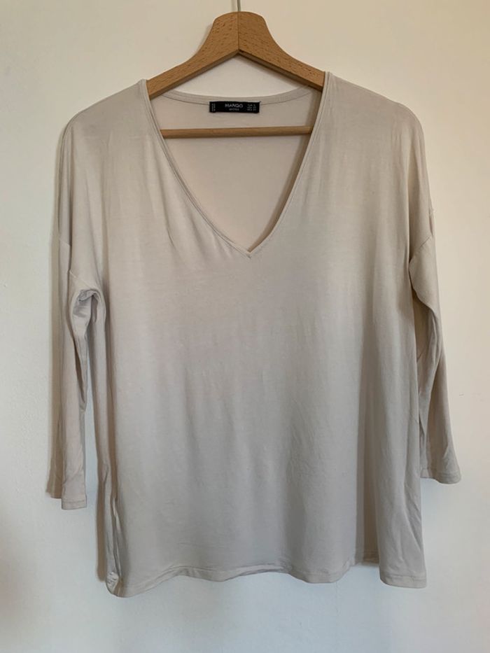 Haut fluide beige