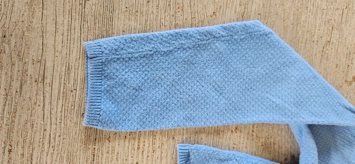 Gilet blaeu clair, court, à manches longues, Okaïdi, 6 ans,nickel - photo numéro 6