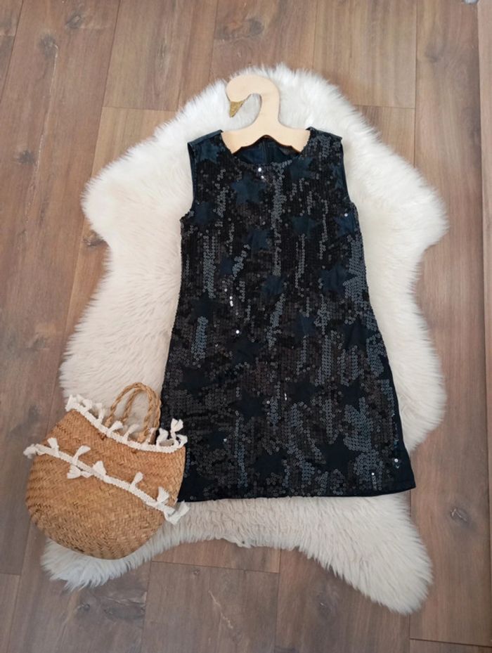 Guess 🎄 robe chic sequin étoile noël 7/8 ans