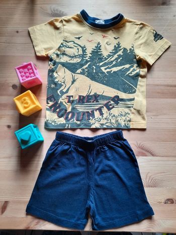 Ensemble garçon Jurassic World 3 ans coton biologique