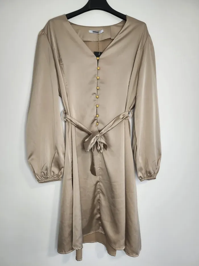 Robe beige Armonias Neuf L - photo numéro 3