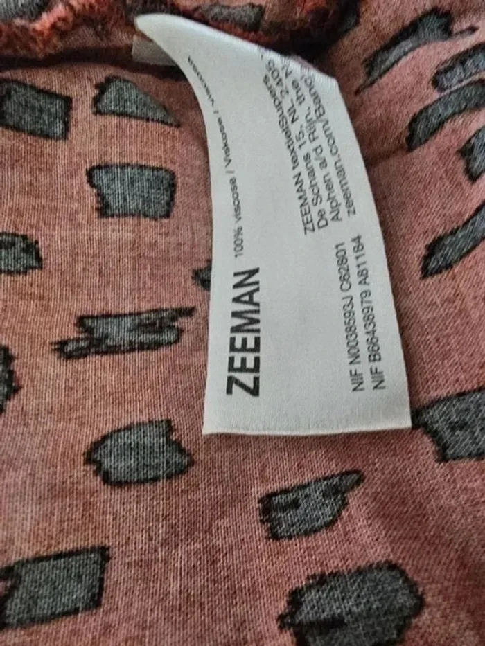 Robe brique avec motif noir taille 98/104 cm - photo numéro 5