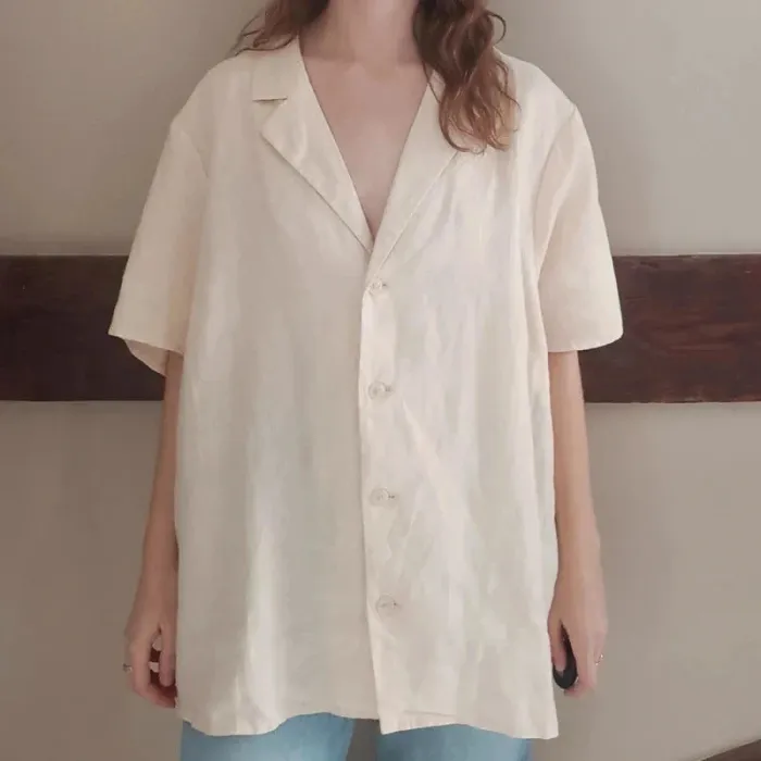 Chemise rose très pâle lin La Redoute - photo numéro 2