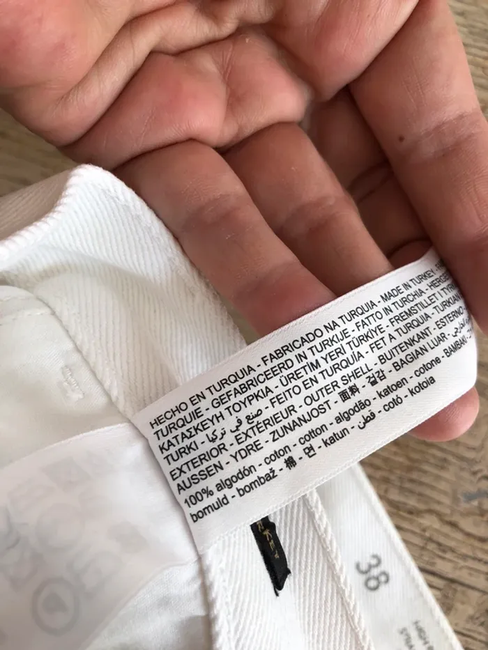 Jeans blanc Massimo Dutti - photo numéro 9