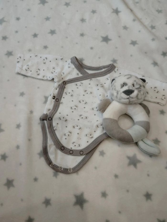 Lot de bodies caches cœur pour "Mini baby" - photo numéro 9