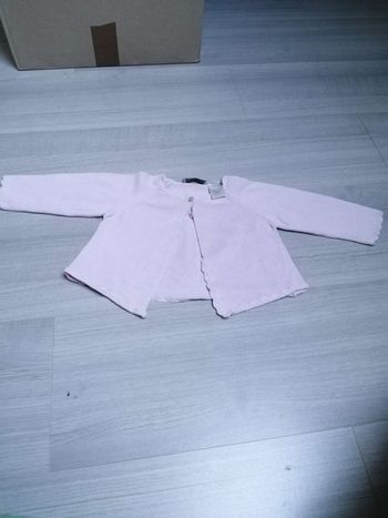 Gilet rose clair 3 mois