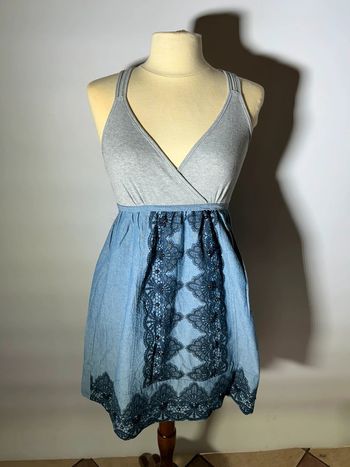 Robe courte été bretelles croisées