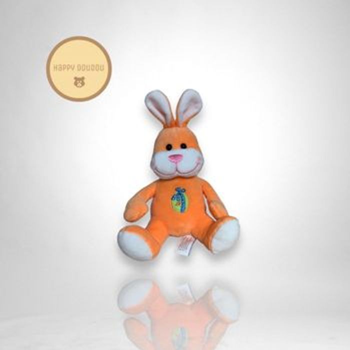 Peluche lapin orange pâques Gipsy A497