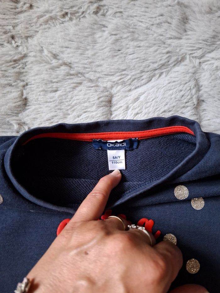 Beau sweat 5 ans collection 2023🌺 okaidi 🌺 excellent état - photo numéro 5