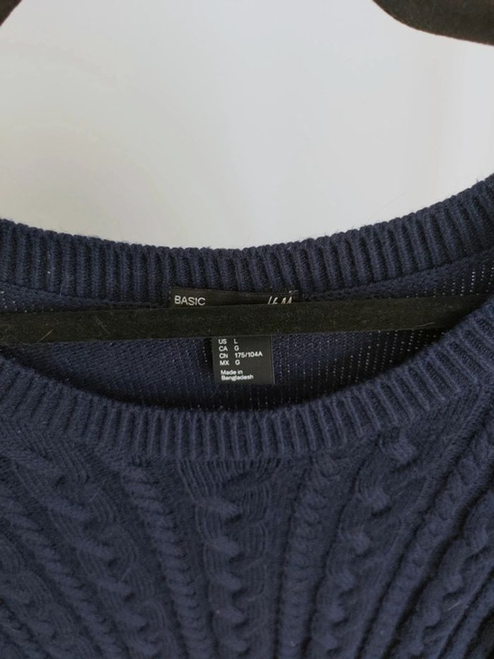 H&M pull marine L - photo numéro 4