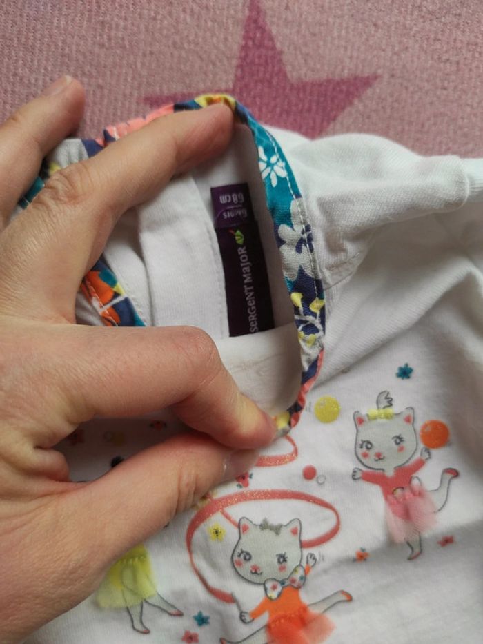 Ensemble 3 pièces fille 6 mois orange - photo numéro 7