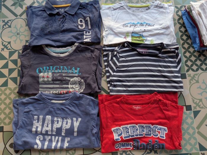 Lot de 12 t-shirts 3/4 ans - photo numéro 3
