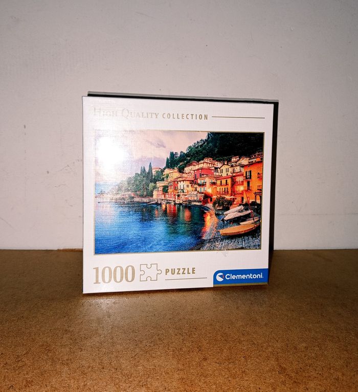 Puzzle 1000p Sunset on lake Como