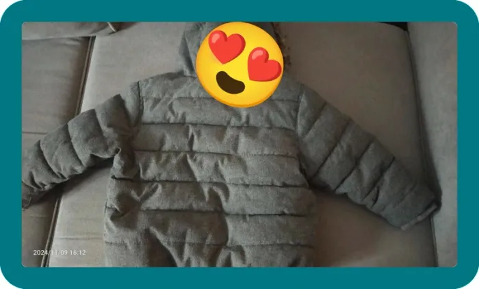 Manteau gris garçon 23 mois, Okaidi, avec capuche, très bon état - photo numéro 5