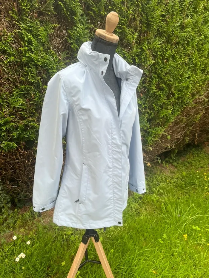 Parka bleu ciel Bermudes - taille 34 - photo numéro 3