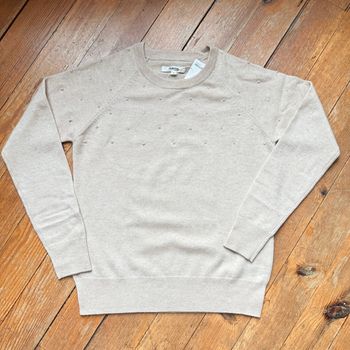 Magnifique pull Burton en cachemire avec des perles