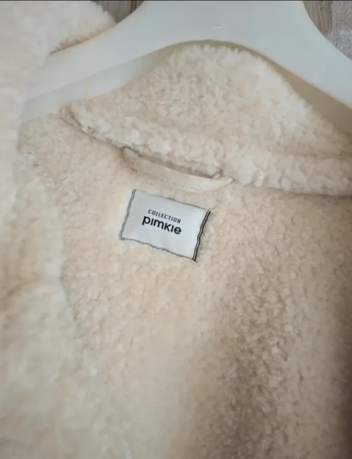 Manteau fouroure sherpa perfecto pimkie taille 42 XL - photo numéro 2