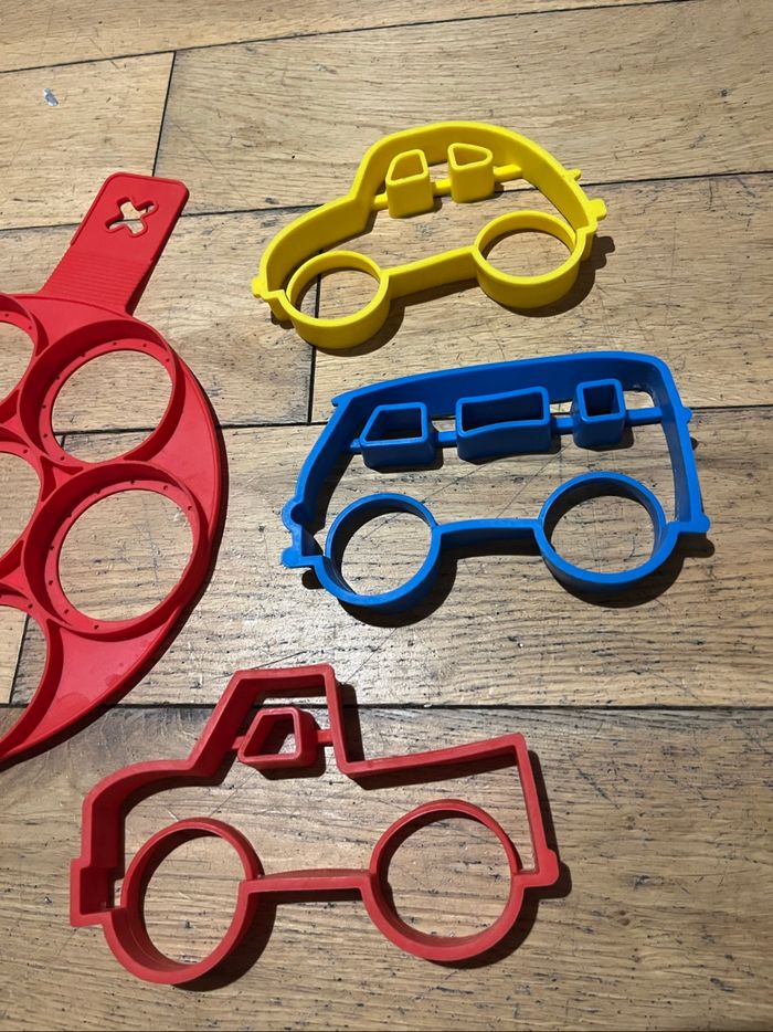 Lot de 4 moules silicone pour crêpes ou pancakes - photo numéro 3