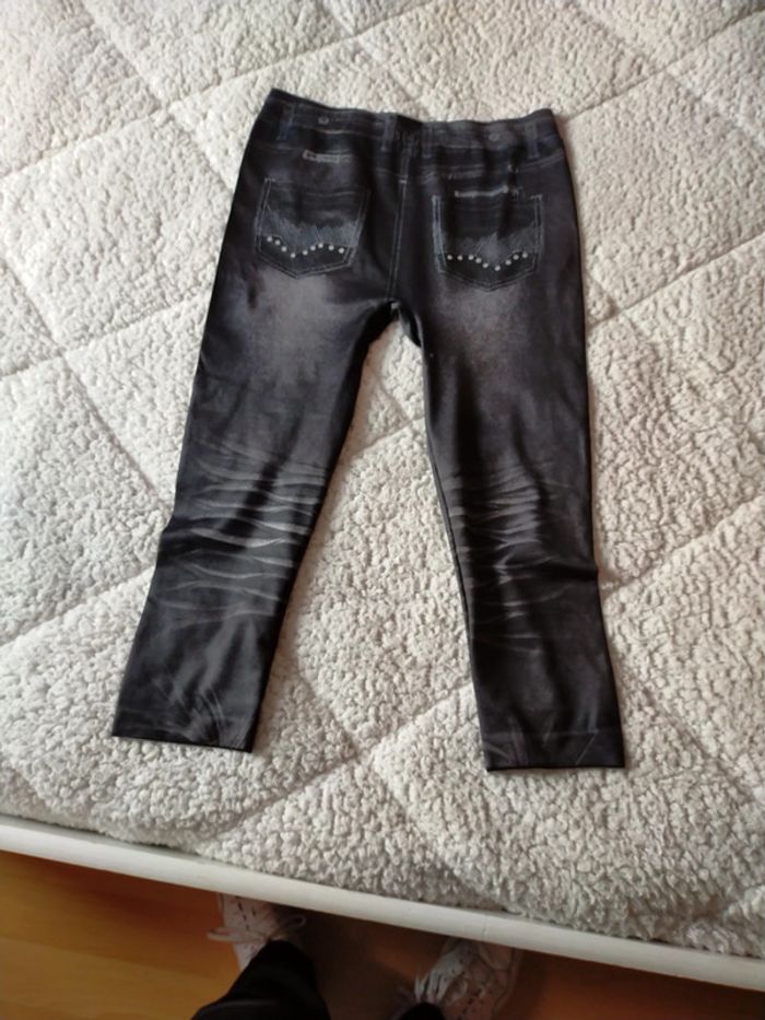Joli pantalon style legging imitation jean - photo numéro 5