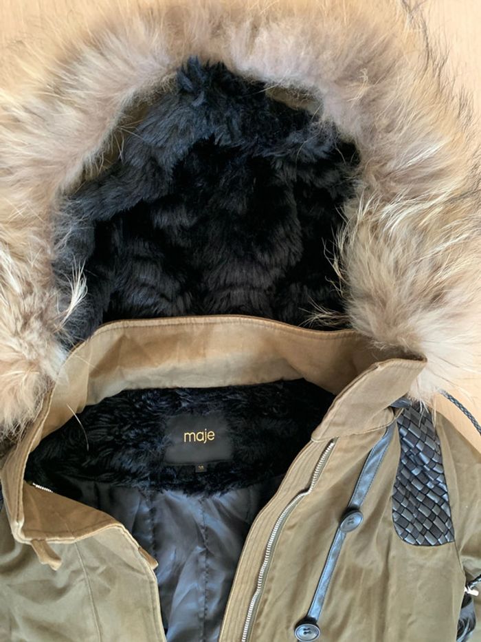 Manteau kaki Maje 36 - photo numéro 3