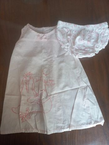 Robe légère "winnie" +bloomer disney baby 9-12mois