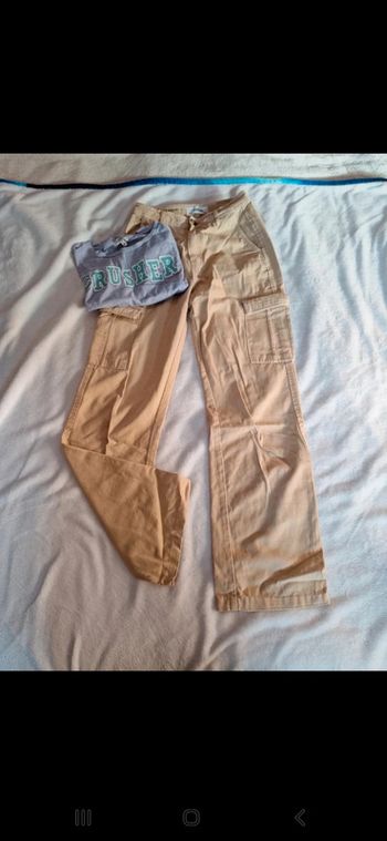 Ensemble pantalon cargo t-shirt taille XS