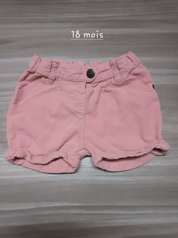 Short velours côtelé T18mois