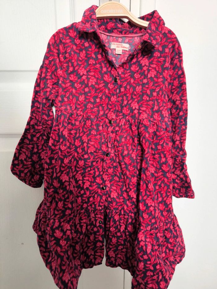 Robe fille.velours du pareil au même 4 ans - photo numéro 4