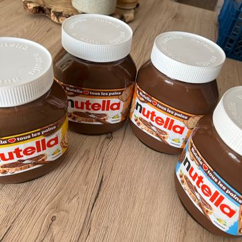 4 pots Nutella 825g