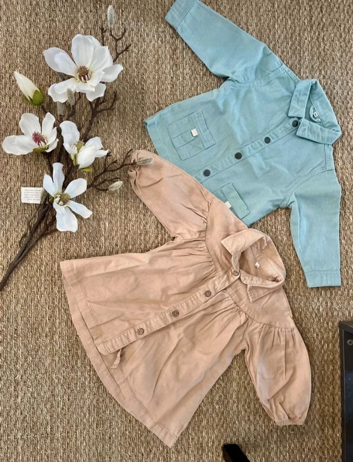 🌼 Lot veste + robe 24mois fille (86cm), Zeeman 🌼