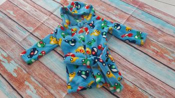 Peignoir robe de chambre garçon motif voiture