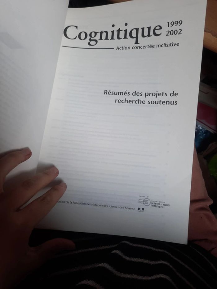 Livre cognitique action concerté initiative projet de recherche soutenus p h - photo numéro 3