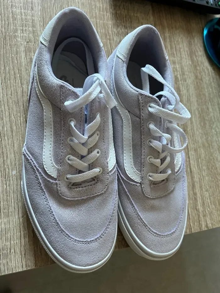 Vans lilas pailletée - photo numéro 3