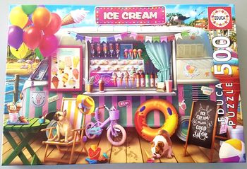 Puzzle 500 pièces " Camion de glaces " complet