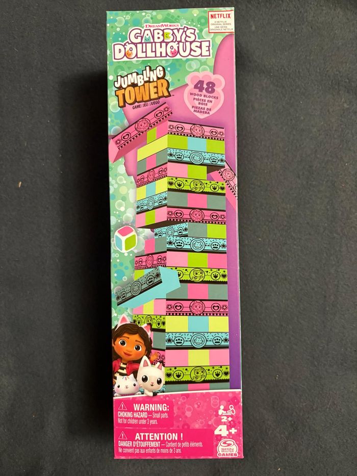Gabby's Dollhouse - Jeu d'adresse Spin Master Games Tour Jenga Gabby et la Maison Magique