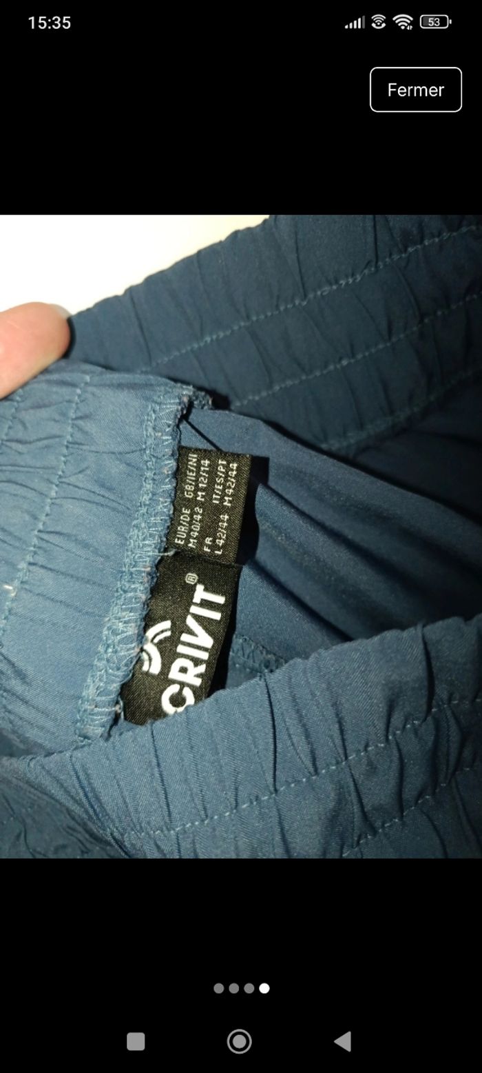 Short bleu crivit taille 42 - photo numéro 4