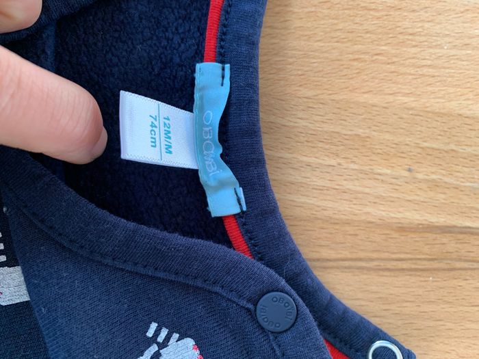 Sweat bebe 12 mois Obaibi - photo numéro 3