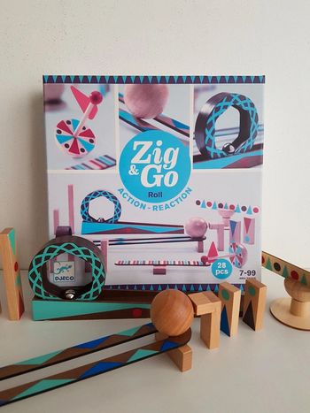 Zig & Go Roll action-réaction en bois Djeco