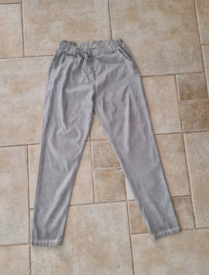 Pantalon élastique gris Made in italy - photo numéro 9