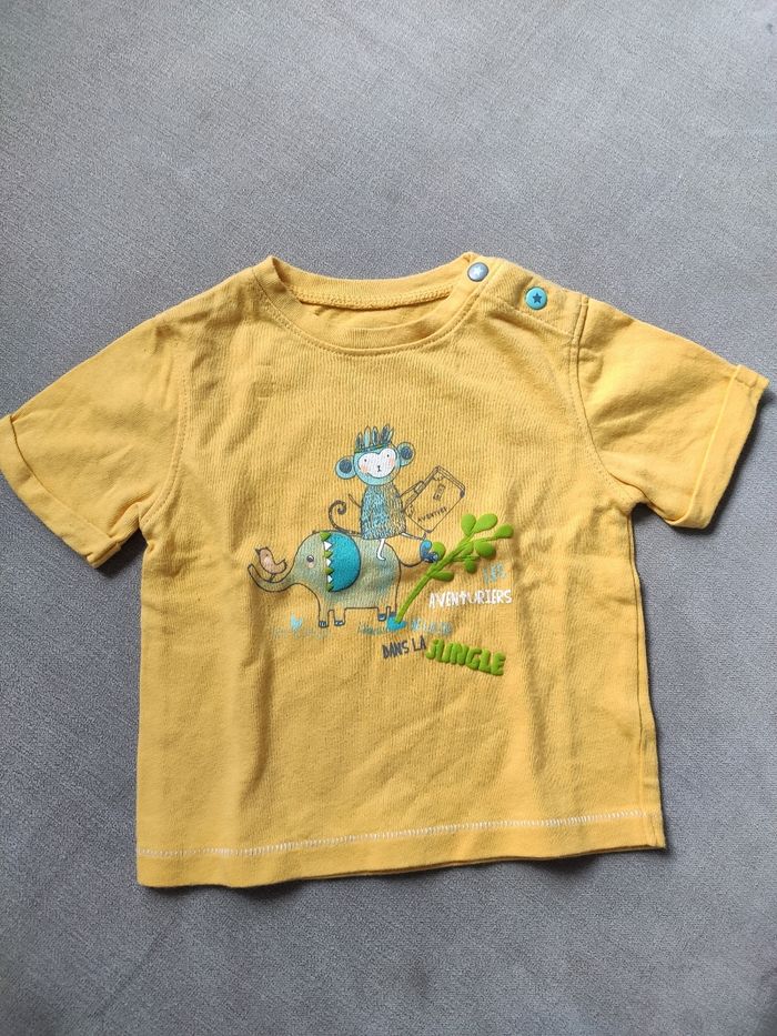 Tee shirt jaune la compagnie des petits 6 mois