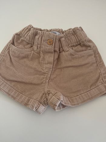 Short en velours fille 