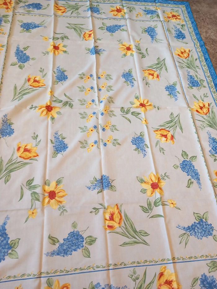 🥕nappe + 18 serviettes coton polyester - photo numéro 3