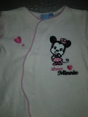 Pyjama en velours Minnie 3 mois