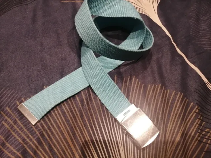 Ceinture turquoise coton S/M - photo numéro 2