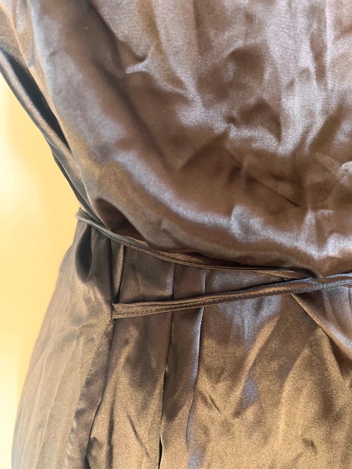 Robe en satin shein taille 0XL noir - photo numéro 2