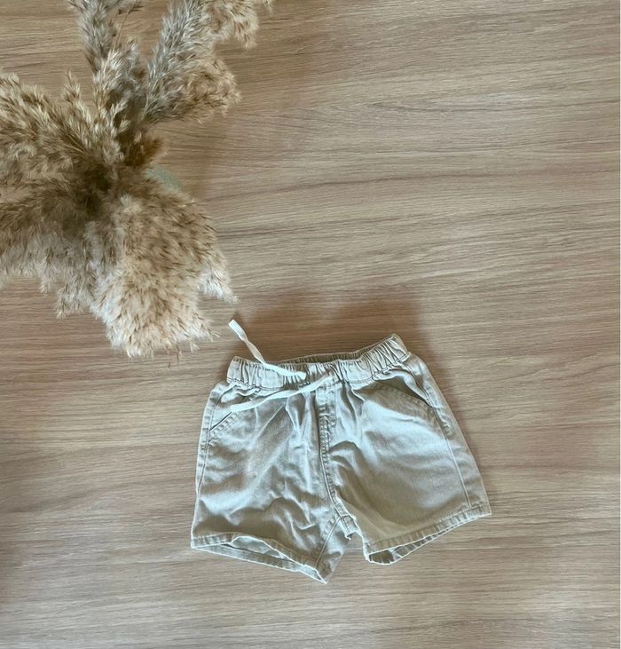 Short en jeans beige Kiabi