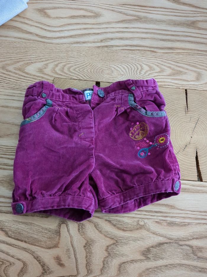 Short en velours